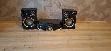 PHILIPS mini audio sistemi – 2 güclü akustik kolon və mərkəzi blokdan
