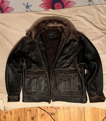 Kurtkalar: Tebiyi yunwaq heqiqi deri kurtka L razmer menim boyum 183/ceki 84 190 — 2