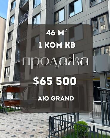 500: 1 комната, 46 м², АЮ Гранд Элитка, 1 этаж, Евроремонт — 1