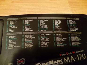mikrofoni prodaja: Casio ToneBank MA-120 PCM klavijatura Stari sintisajzer, iz — 2