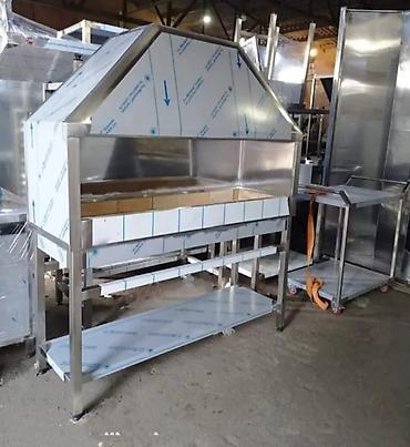 Restoran manqalları: Paslanmayan poladdan peşəkar manqal/kababxana sobası – restoran, kafe — 1