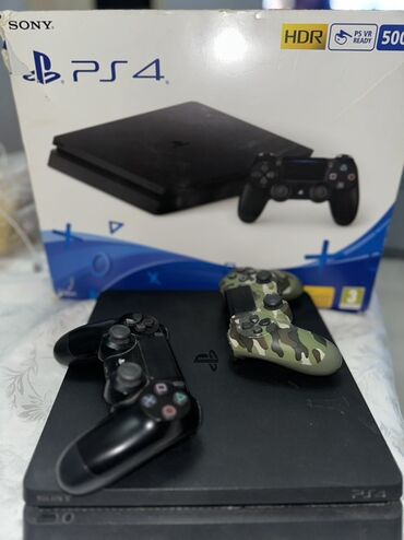 PS4 (Sony Playstation 4): Sony PlayStation 4 (Slim) oyun konsolu – 500 GB, HDR, PS VR Ready — 3