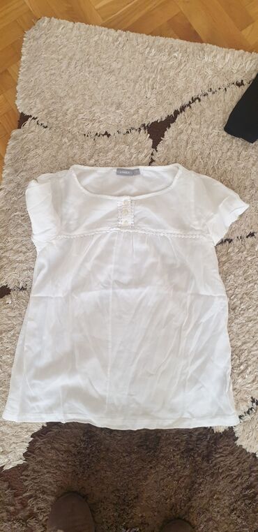 zenske košulje: Lindex, S (EU 36), Single-colored, color - White