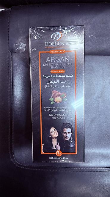 long hair: Dos Lunas Argan Speedy Hair Color Shampoo – Natural Black - Bitki — 1