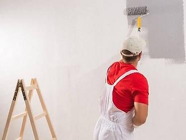 alçıpan tavan modelleri: Malyar şpavlovka işleri - Divar və tavanların rulon və fırça ilə — 1