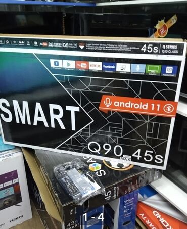 телевизор рекорд: Samsung 45 Дюм диоганал 1 м 10 см Smart Android качество отличное