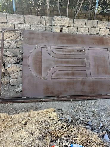 seyf demir qapi: Metaldan hazırlanmış darvaza dəsti - Material: qalın metaldan (polad) — 2