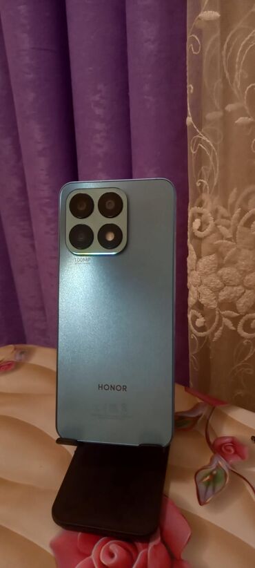 telefon ratsiya: Honor X8a, 128 ГБ, цвет - Синий, Сенсорный, Отпечаток пальца, Две SIM карты