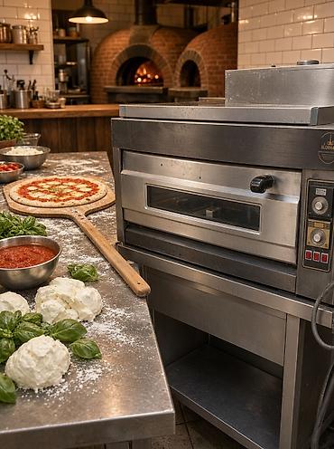Peşəkar pizza sobası - Tip: Elektrikli/daşı daşlı pizza sobası