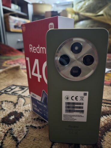 телефоны xiaomi redmi 10 с: Redmi, Redmi 14C, 128 ГБ, цвет - Зеленый