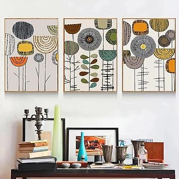 Модульные картины: Картины готовые/В наличии! Современный арт в матовых рамках для вашего — 7