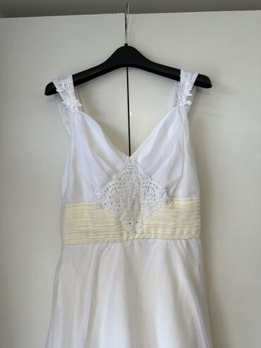 сшили платье: S (EU 36), цвет - Белый, Вечернее