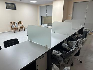 Коммерциялык мүлк: Ижарага Толугу менен кеңсе: Ижарага Колл-центр, Буюртмаларды берүүчү жай, Банк бөлүмү, 85 м², Административдик имаратта, Ремонту менен, Биринчи катар, Өзүнчө кире бериши менен, Коопсуздук системасы менен — 6
