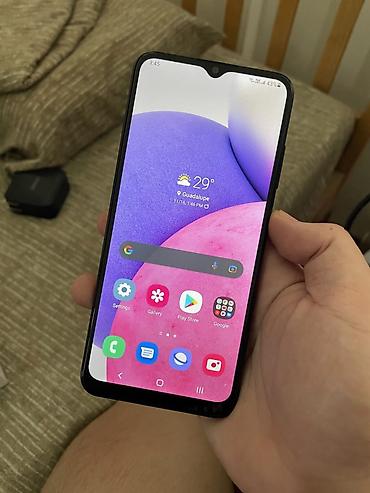 samsung tab4: Samsung Galaxy A03s, 64 GB, rəng - Göy, Barmaq izi, İki sim kartlı — 1