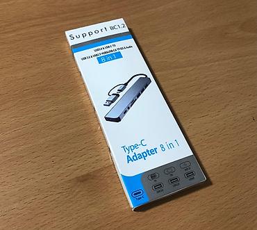 yeni hub: Usb Hub 8 in 1 Super surətli ötürmə. Telefon qoşulma Type-c və USB — 1