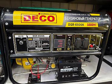 Генераторы: Генератор DECO DGR-6500K Основные характеристики: - Напряжение: 220 — 4
