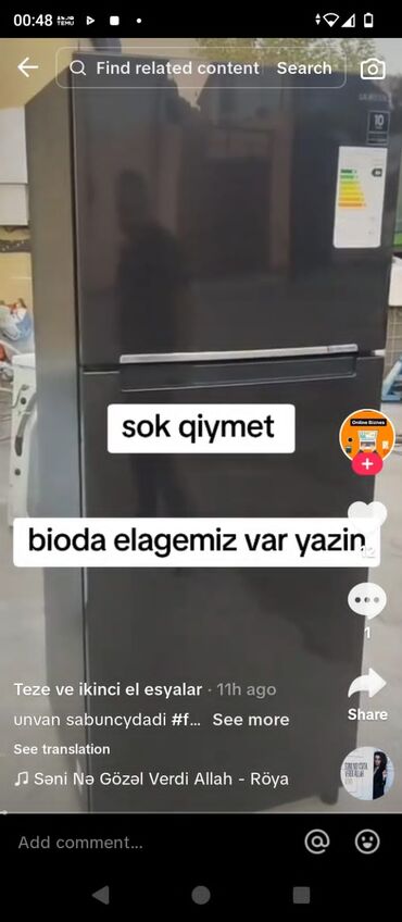 çöl qazı haqqında melumat: 2 двери Samsung Холодильник Продажа, цвет - Черный