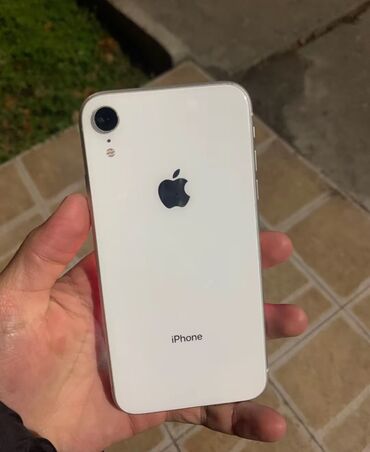 айфон бу бишкек: IPhone Xr, Б/у, 64 ГБ, Белый, Чехол, 75 %