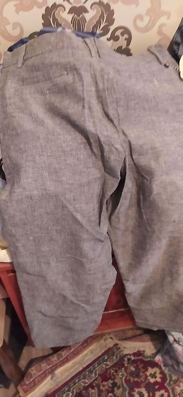 Kişi geyimləri: Kişi şalvarı – açıq boz rəng - Material: toxuması yüngül, nəfəsalan — 1
