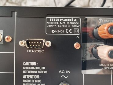 Musiqi mərkəzləri: - Marantz AV Surround Receiver SR8600 - HDMI girişi - Dolby — 29