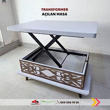 Masalar: Jurnal masası, Yeni, Transformer, Laminat, Dördbucaq masa — 8