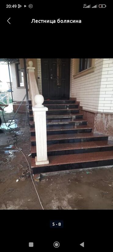 Фасадчики, отделочники: Фасад Сары таш Гранит сокол ступенька Балясина перила тумба бардык — 6