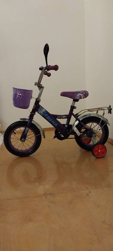 9 yaşdan yuxarı uşaqlar üçün velosipedlər: İşlənmiş Dörd təkərli Uşaq velosipedi Desna, 12"