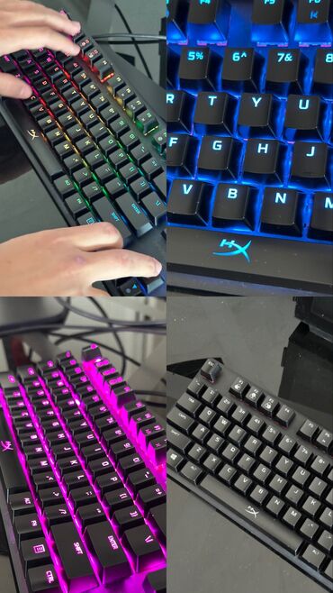 ковры для мыши: Клавиатура, HyperX, Механикалык