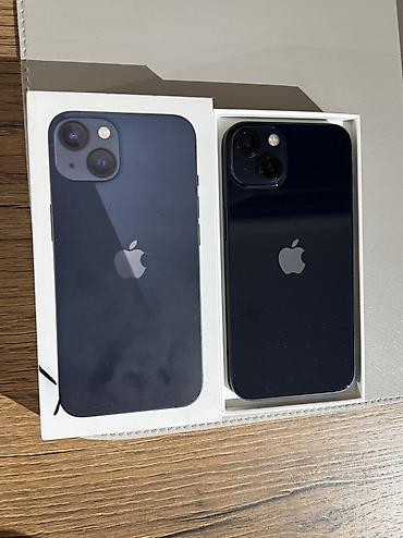 Apple iPhone: IPhone 13, Б/у, 128 ГБ, Midnight, Защитное стекло, Чехол, Коробка, 84 % — 10