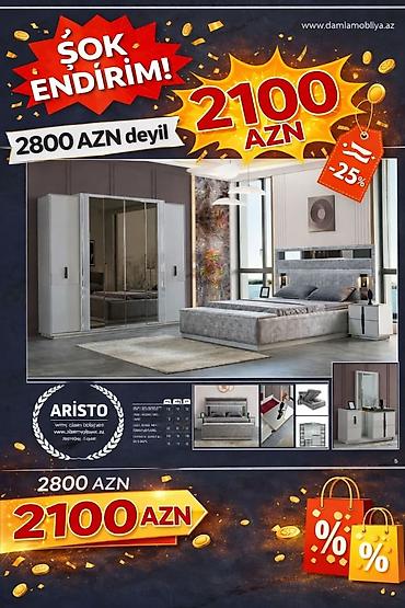 asılqan az: Yataq otağı mebel dəsti – ARISTO model Şok endirim! 2800 AZN deyil — 1
