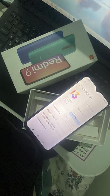 Техника жана электроника: Redmi, Redmi 9, Колдонулган, 64 ГБ, түсү - Кызгылт көк, 2 SIM — 2