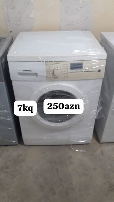 Qabyuyan maşınlar: Paltaryuyan maşın Siemens, 7 kq, Avtomat, Qurutmasız, Kredit yoxdur