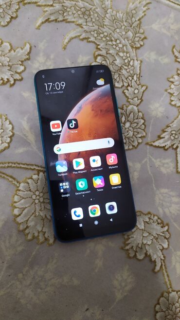 оперативки: Redmi, Redmi 9C, Колдонулган, 128 ГБ, түсү - Жашыл, 2 SIM