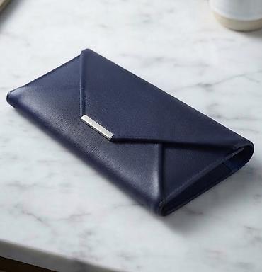Elegantni ženski novčanik/koverta torbica - Boja: tamno plava (navy)