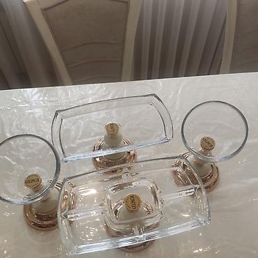 gence qab: Teze karobkasında 4 lü dest.Gelinck Original Crystal şirniyyat-servis — 1