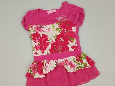 hm sukienka w kwiaty: Dress, 1.5-2 years, 86-92 cm, condition - Good