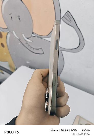 Уюлдук телефондор жана аксессуарлар: IPhone 16 Pro Max, Колдонулган, 256 ГБ, Desert Titanium, Куту, 97 % — 3