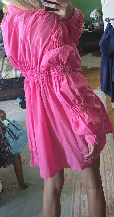 Haljine: S (EU 36), bоја - Roze, Oversize, Dugih rukava — 7
