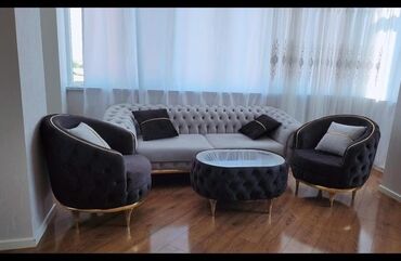 Divan və kreslo dəstləri: Teze Chester divan desti.Çox ketfiyyetli destdir.Qiymet 1100