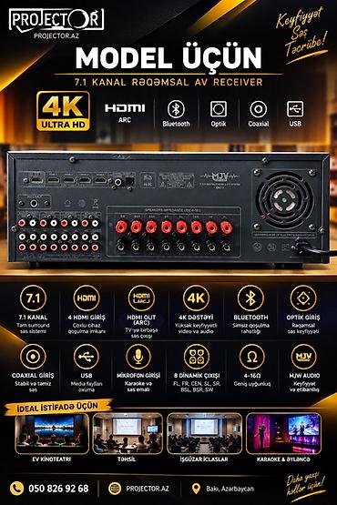ses mixeri: MJV Audio CK7.1 – 7.1 kanal rəqəmsal AV receiver - 4K Ultra HD — 1