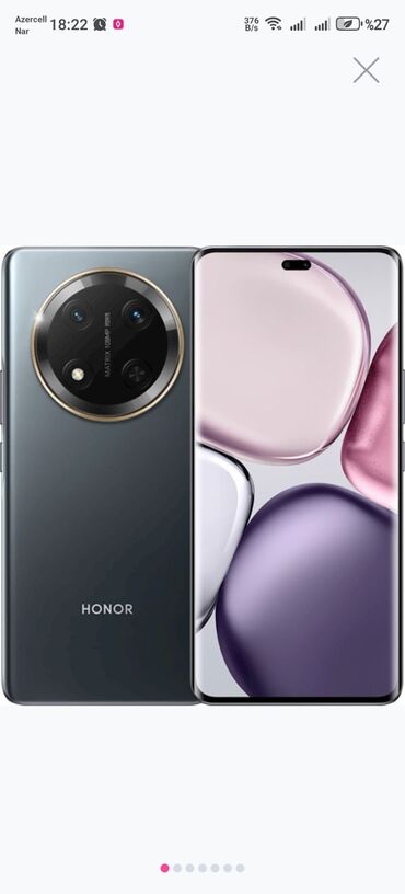 прокат плейстейшен 4: Honor X9 5G, 256 GB, rəng - Qara, Barmaq izi, İki sim kartlı, Face ID