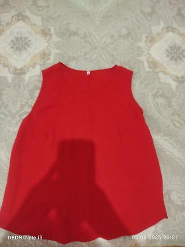 yay donlari modelleri: Qırmızı qadın maykası/top - Rəng: parlaq qırmızı - Model: qolsuz — 1