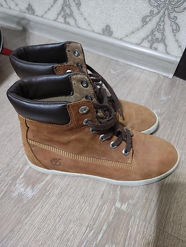 хай хилс: Мужские ботинки, 38.5, Timberland, Б/у, цвет - Коричневый, Самовывоз — 2