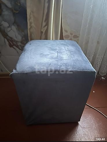 qonaq dəsti: Minimalist qonaq otağı dəsti - 2 nəfərlik kompakt divan: Boz rəngli — 4