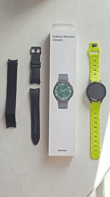 Акылдуу сааттар: Galaxy watch 6 classic cau все функции работают. Состояние отличное — 1