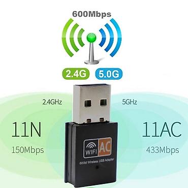 wi fi adapter: Wi-Fi 6 Adapter USB dual band Wi-Fi 6 adapter 600 Mbit/s 2,4 Ghz + 5 — 3