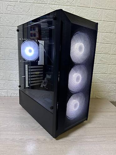 ситемный блок: Корпус ПК, Новый, ATX, цвет - Черный — 4