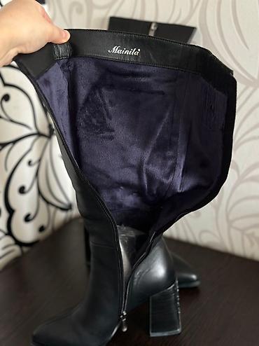 Сапоги: Сапоги, 36, Malien, Новый, цвет - Черный, Самовывоз — 9