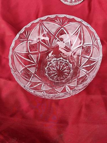 Вазы: БОГЕМИЯ Хрустальная ваза с глубокими гранями и классической алмазной — 9