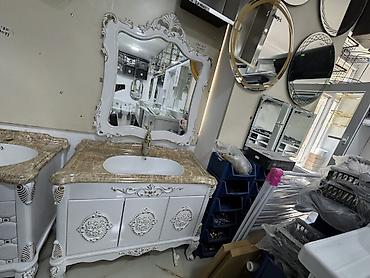 hamam ucun aksessuarlar: Klassik üslublu hamam mebeli dəsti Tam plastik materialdandır 1metr — 2